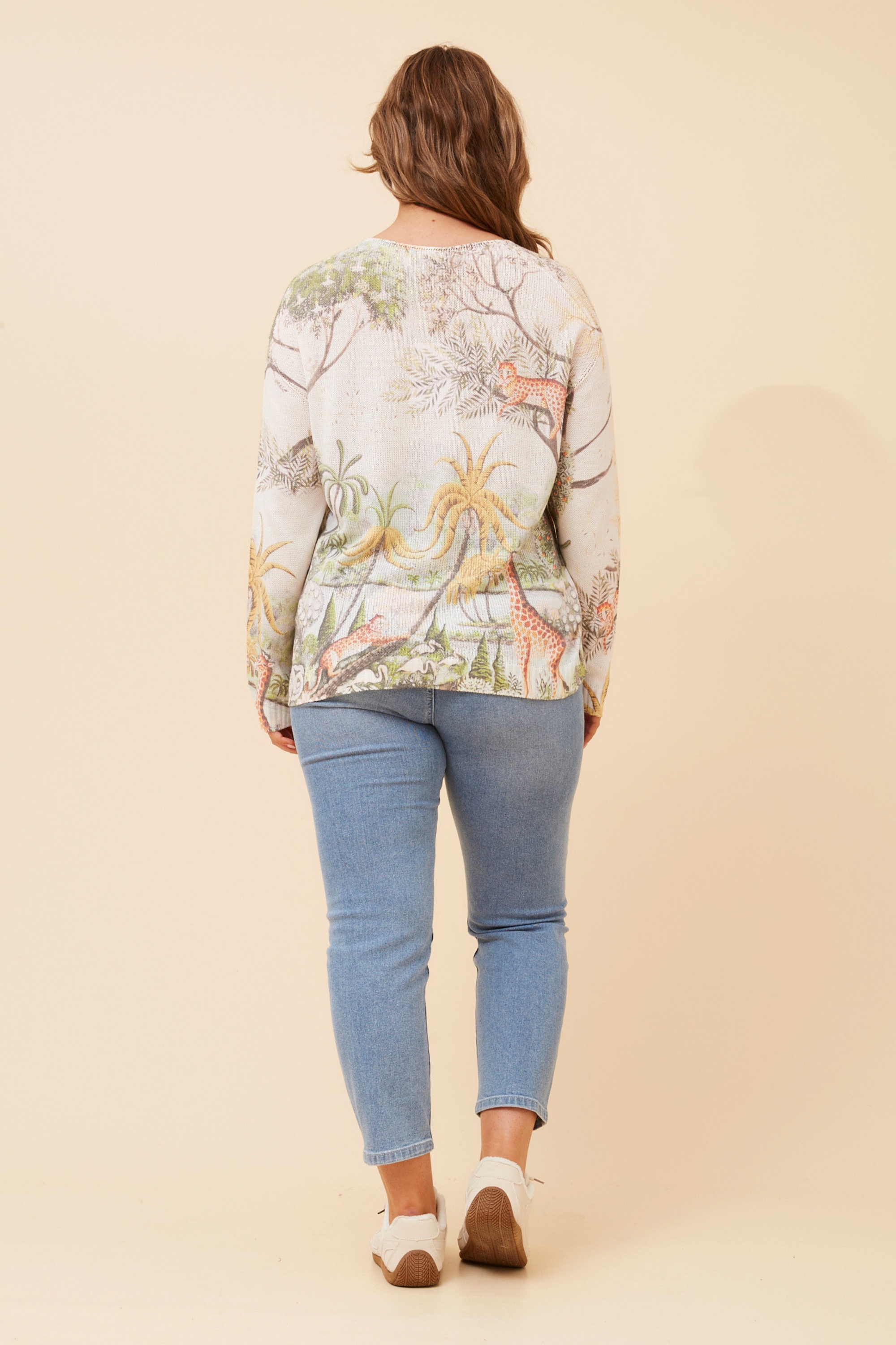 NEAVE ANIMAL PRINT PULLOVER