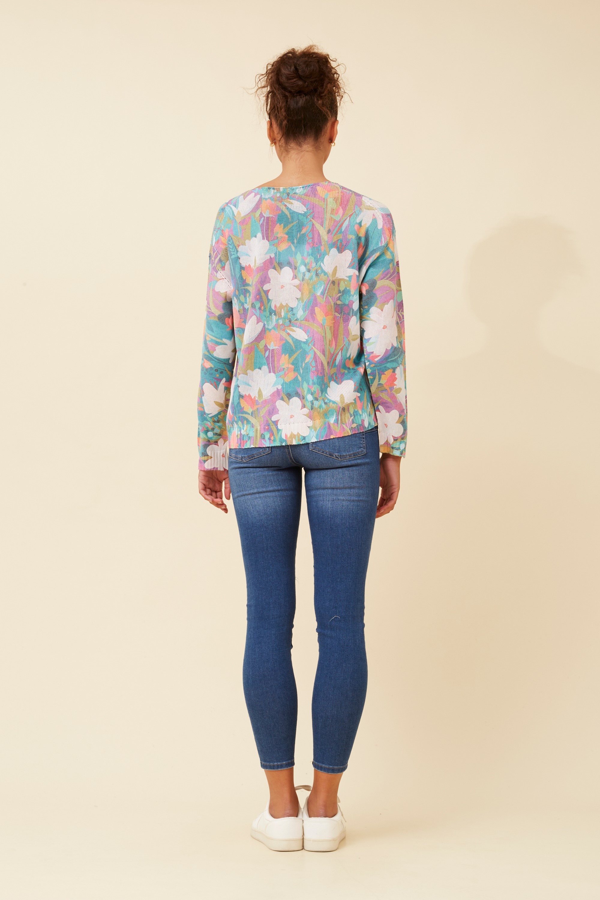 NEAVE FLORAL KNIT PULLOVER