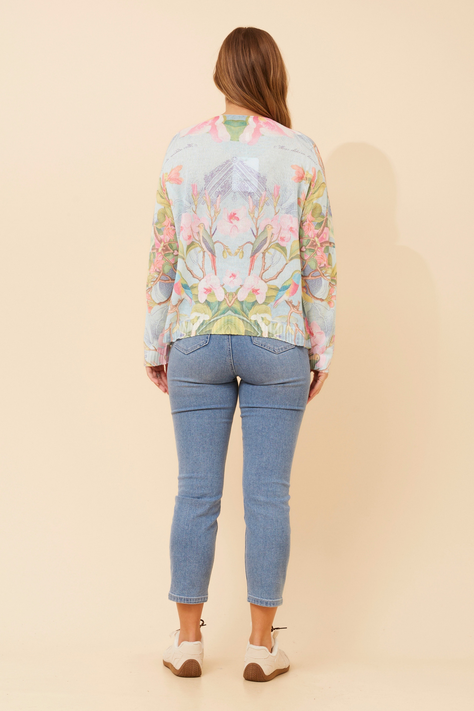 NEAVE FLORAL KNIT PULLOVER