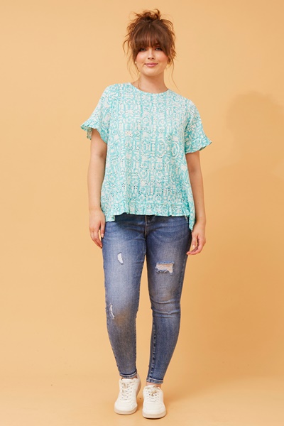 NEETA BRODERIE ANGLAISE TOP