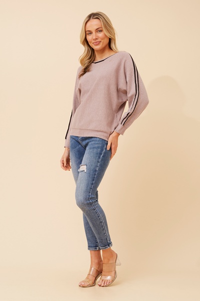 NELLY SOLID KNIT PULLOVER