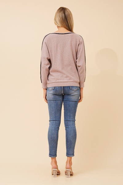 NELLY SOLID KNIT PULLOVER