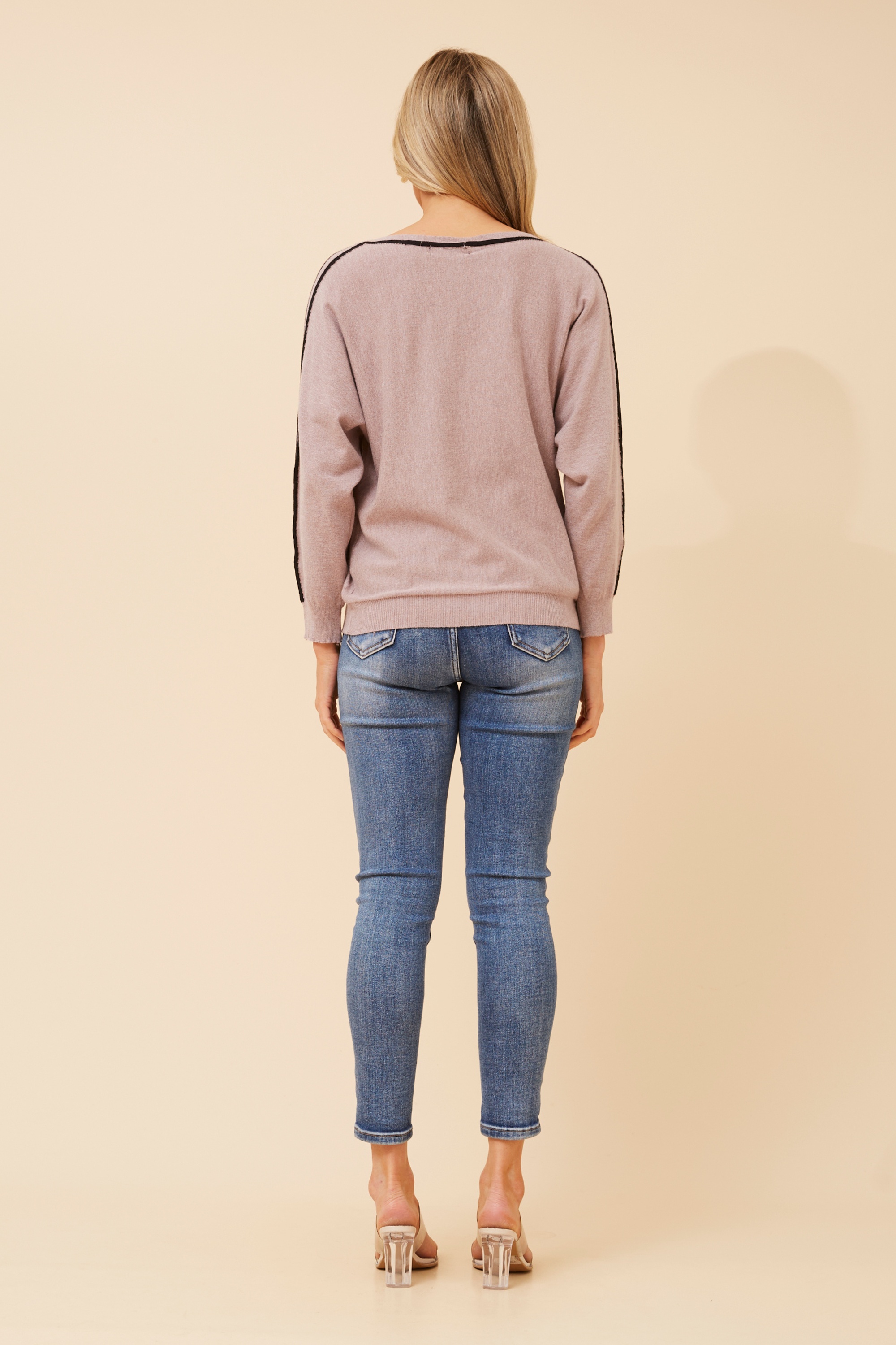 NELLY SOLID KNIT PULLOVER