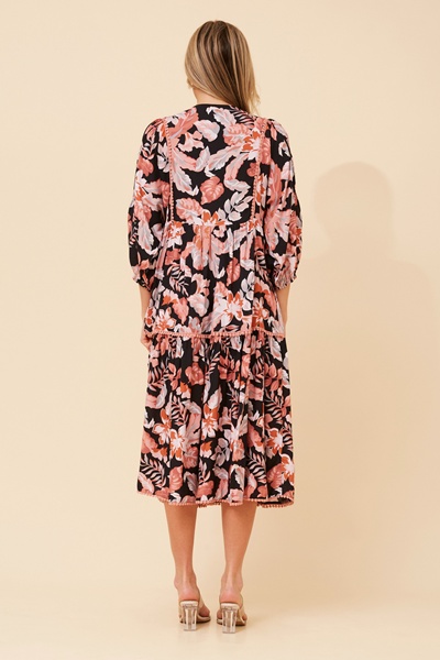 NEMY FLORAL MIDI DRESS