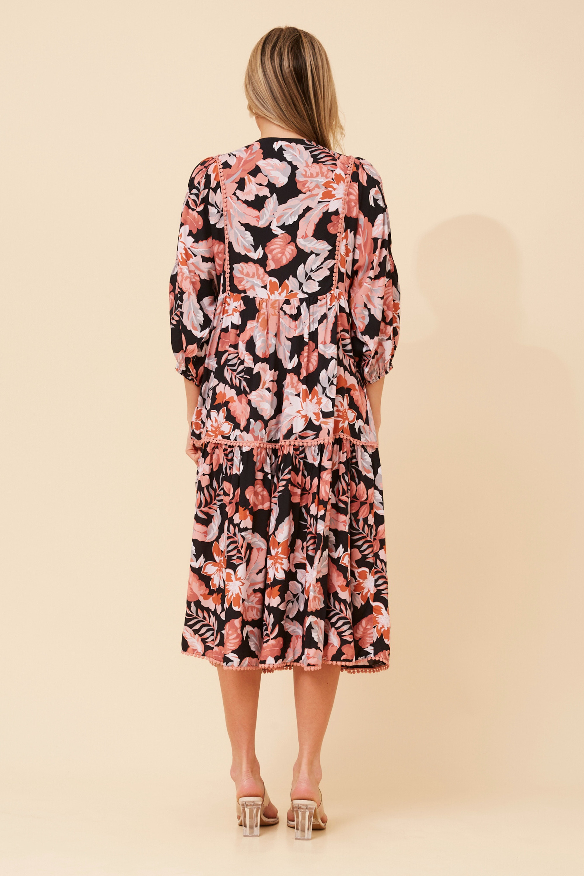 NEMY FLORAL MIDI DRESS
