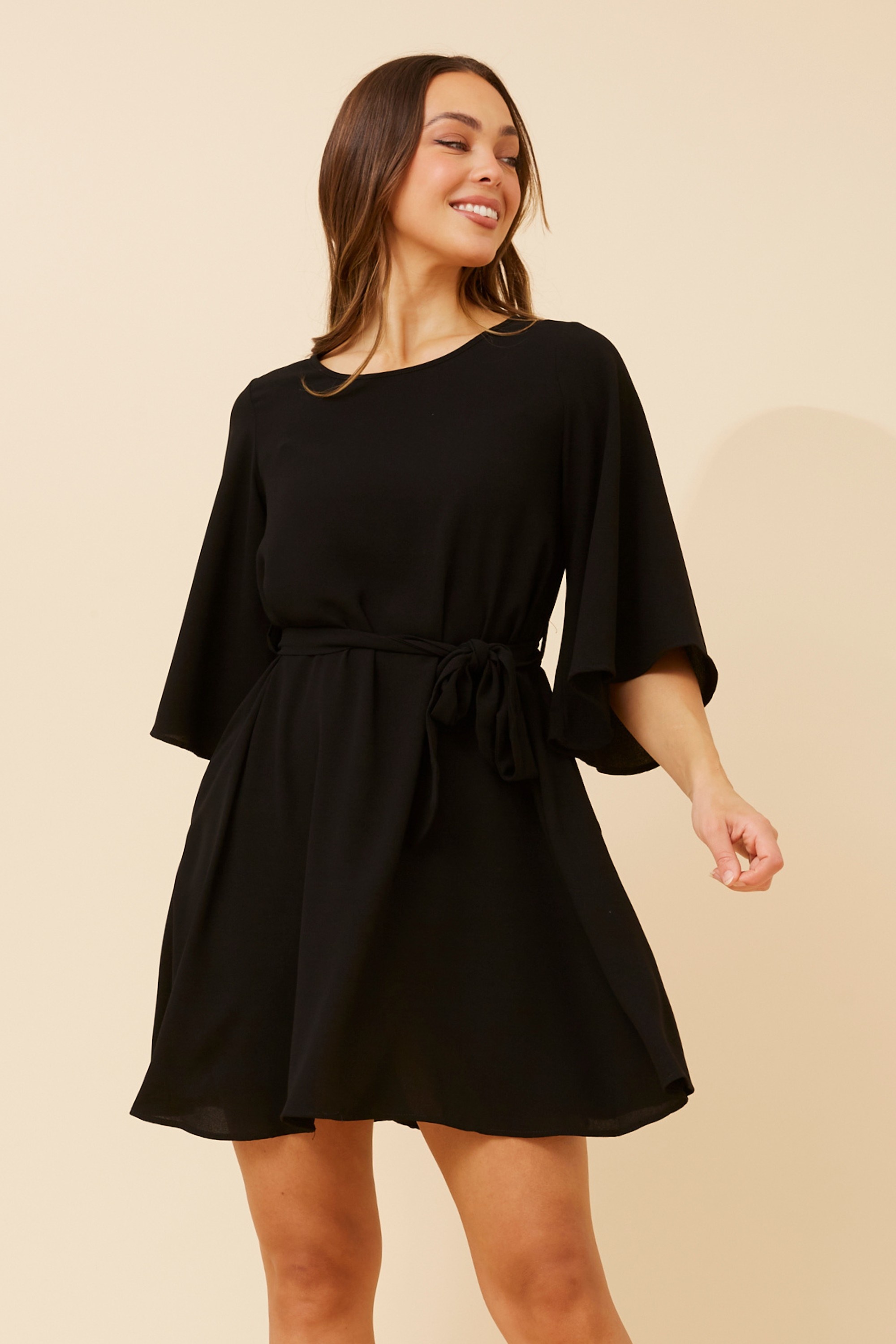 NERINE BELL SLEEVES DRESS
