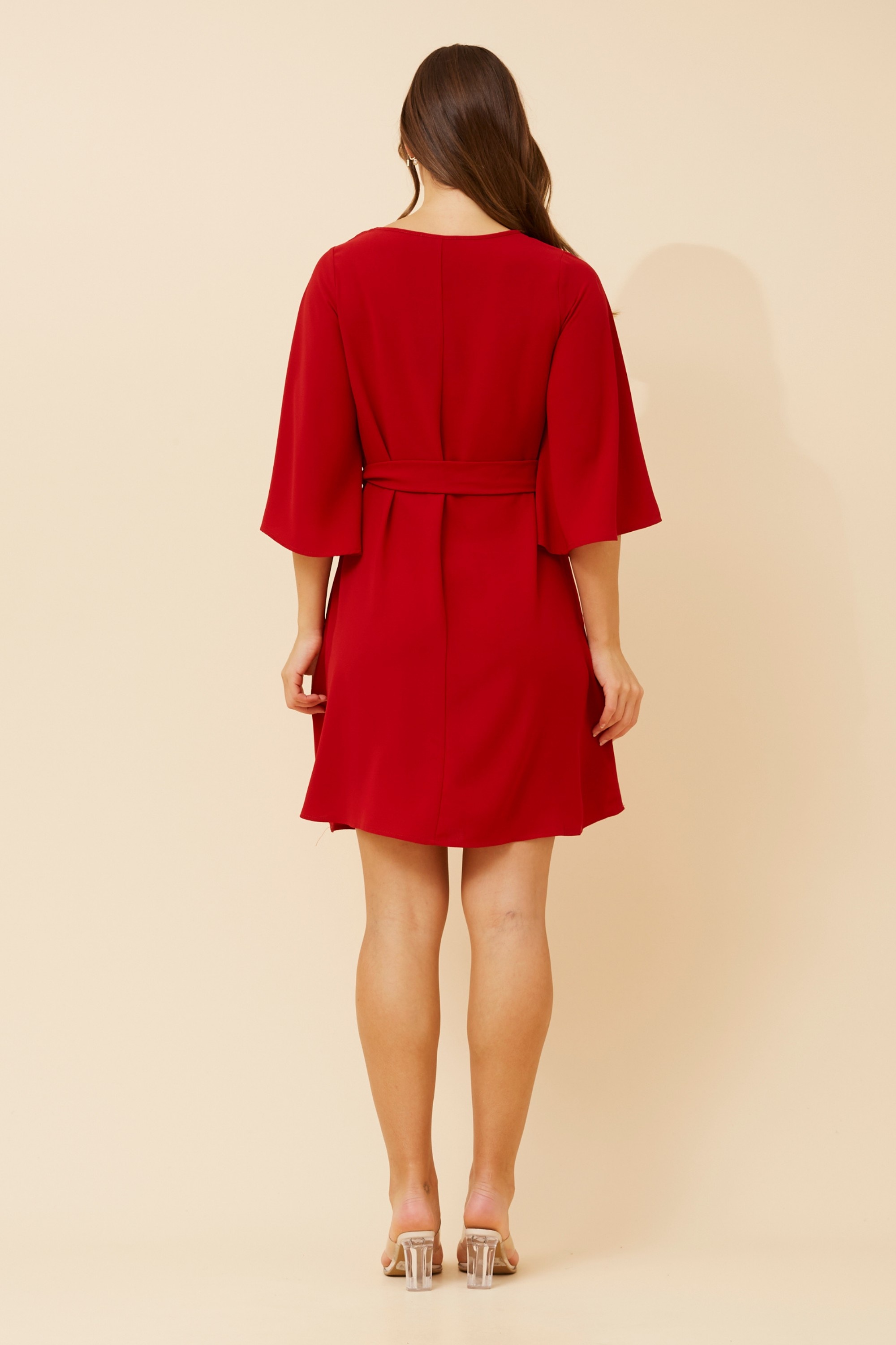 strapless open back dress Diva | Bell Sleeves Dress main image 0