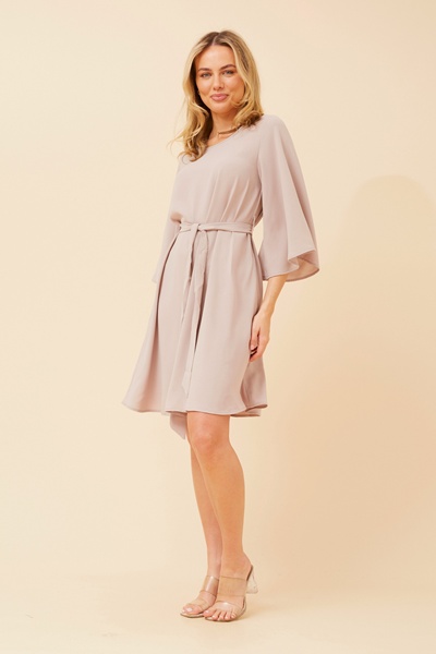 NERINE BELL SLEEVES DRESS