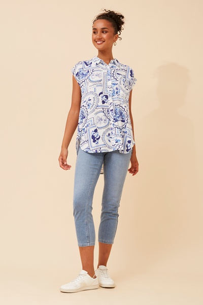 NEVIS  POSTCARD PRINT TOP