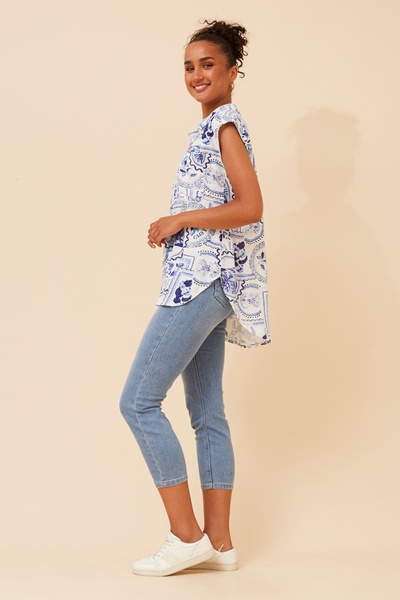 NEVIS  POSTCARD PRINT TOP
