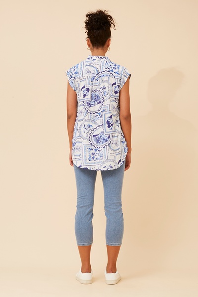 NEVIS  POSTCARD PRINT TOP