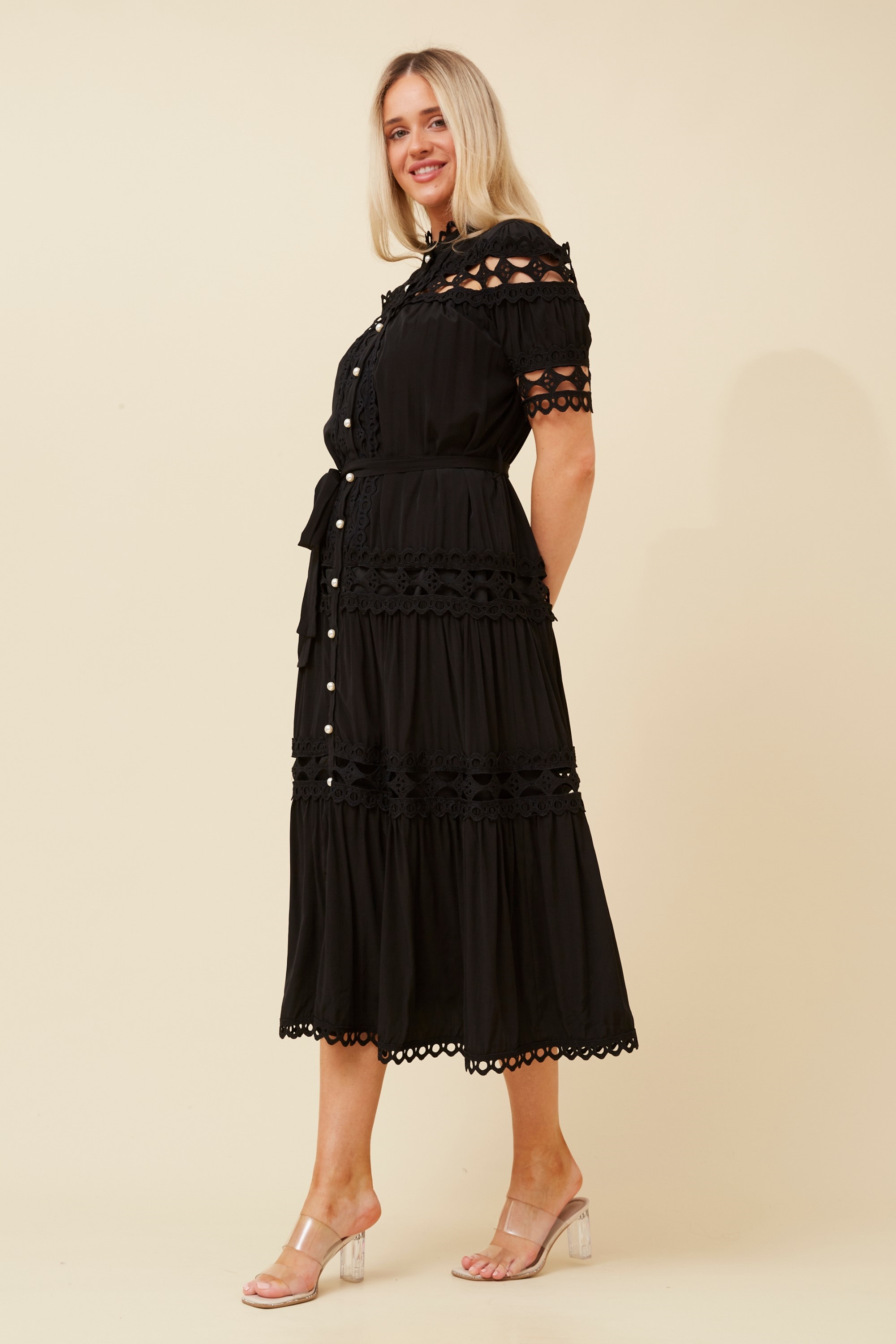 NIAM LACE MIDI DRESS