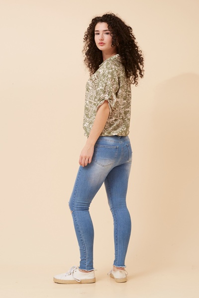 NICO ABSTRACT PRINT SHIRT