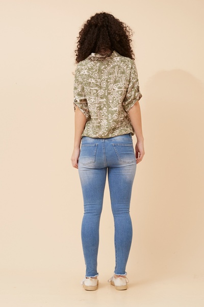 NICO ABSTRACT PRINT SHIRT