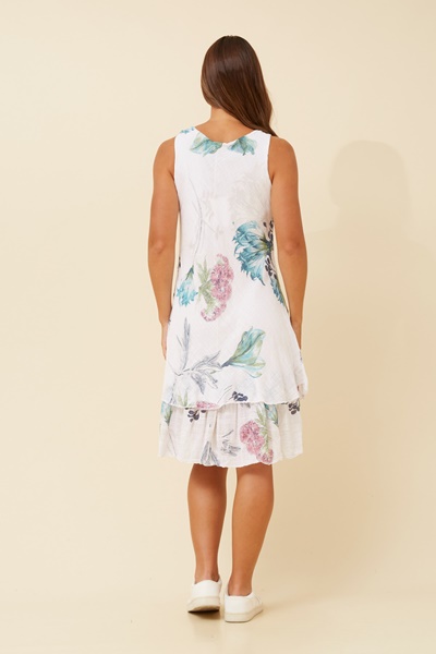 NICOLE FLORAL DOUBLE LAYER DRESS