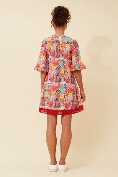 NIETTA BOTANICAL PRINT DRESS