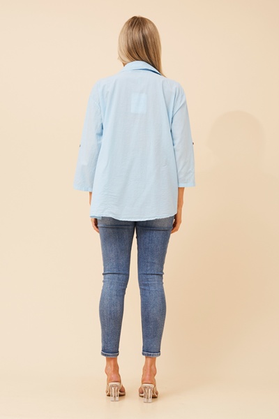 NINETTA FLORAL EMBROIDERED SHIRT