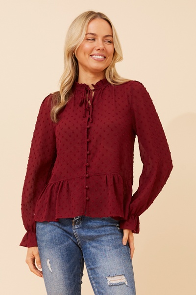 NINETTA FLORAL EMBROIDERED SHIRT