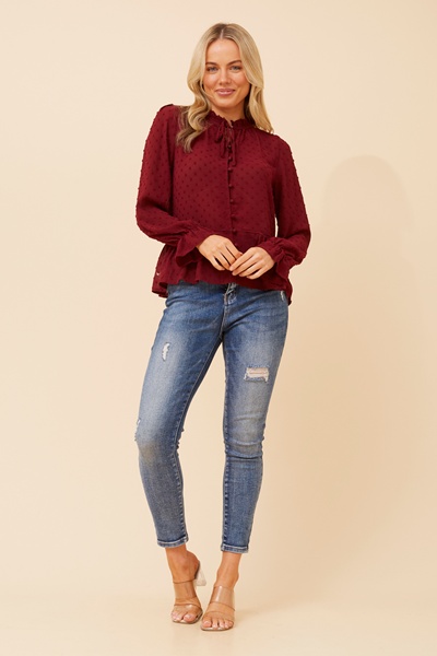 NINETTA FLORAL EMBROIDERED SHIRT