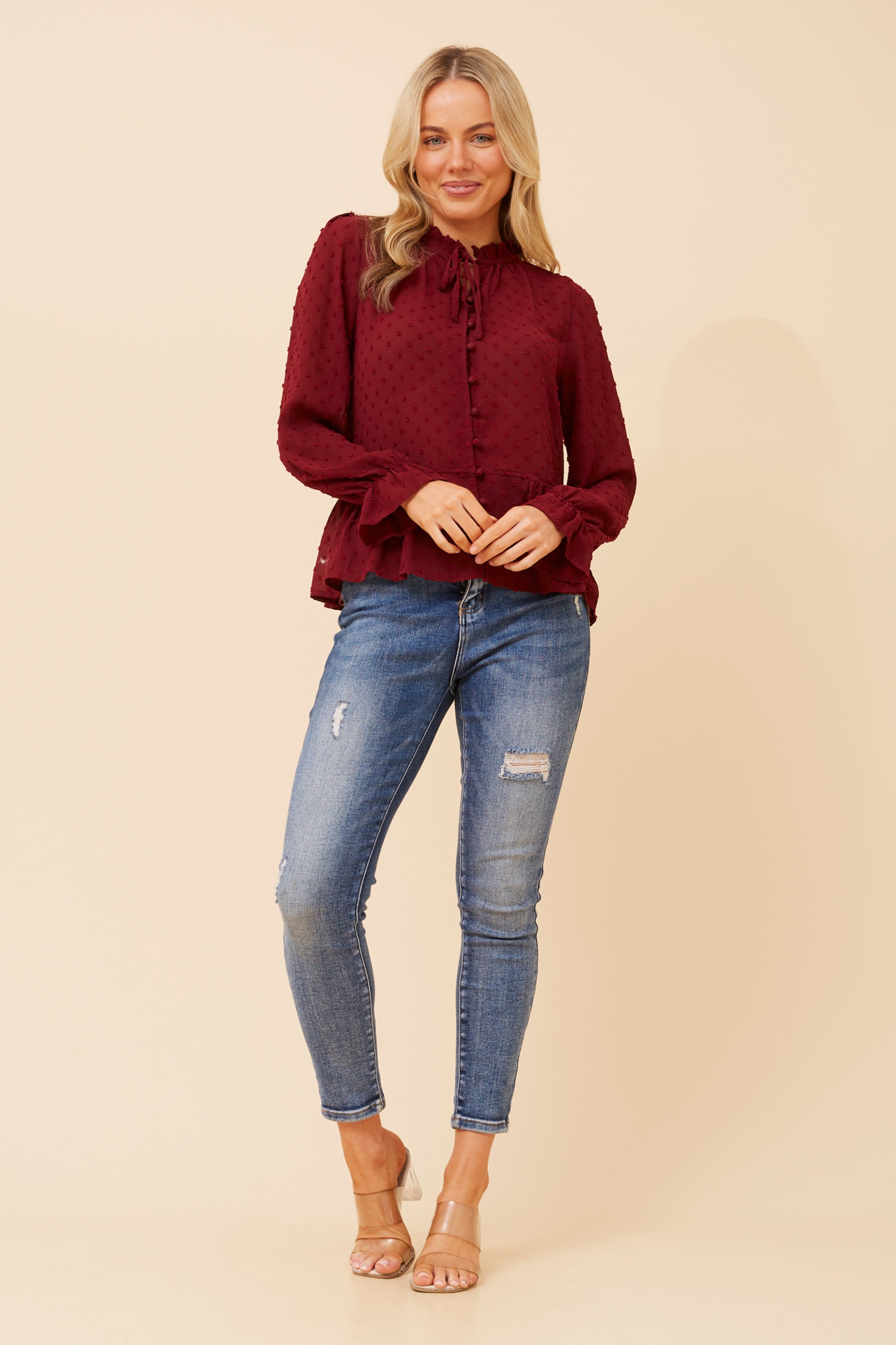 NINETTA FLORAL EMBROIDERED SHIRT