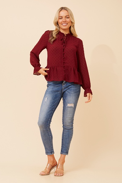NINETTA FLORAL EMBROIDERED SHIRT