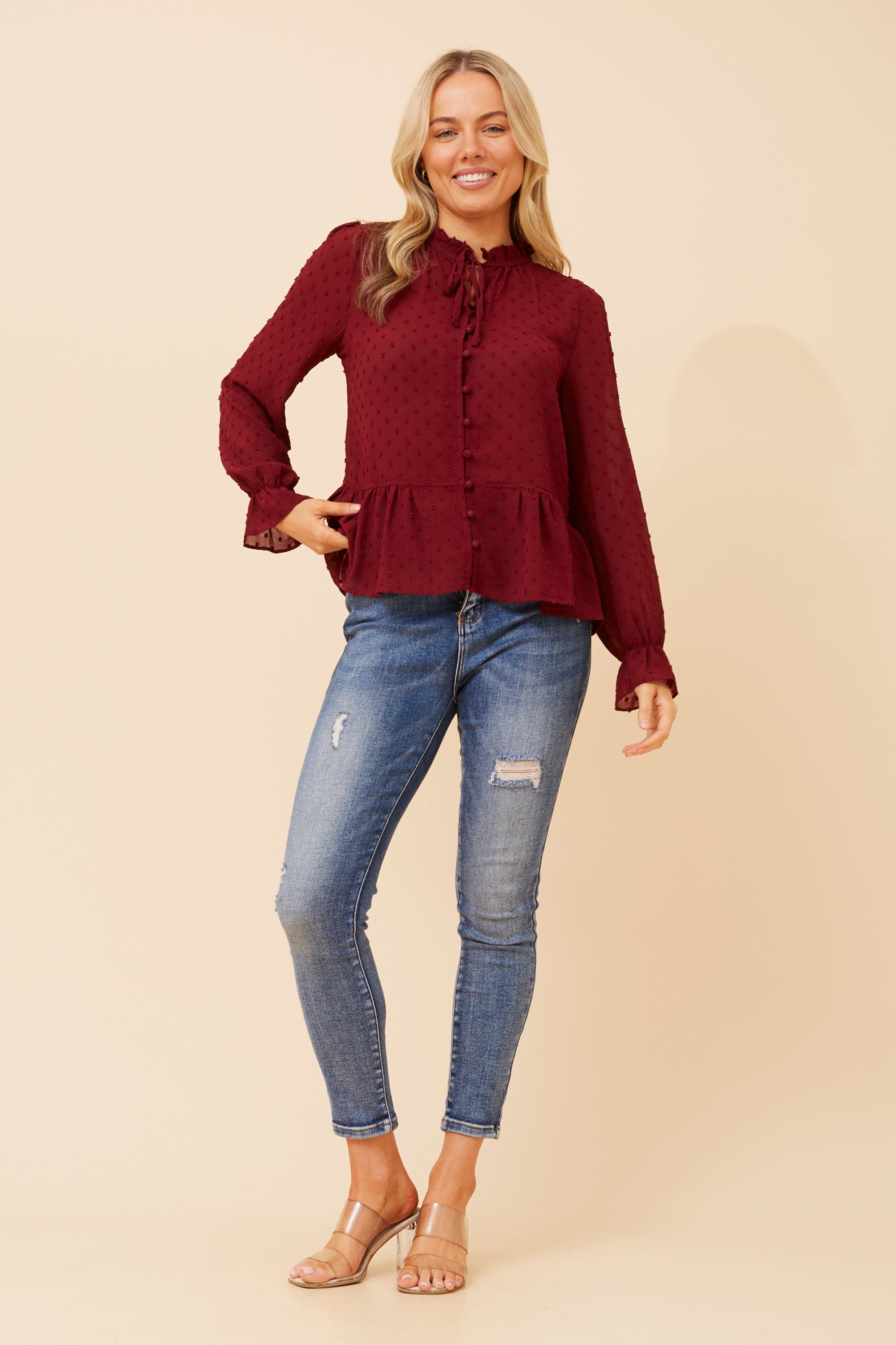 NINETTA FLORAL EMBROIDERED SHIRT