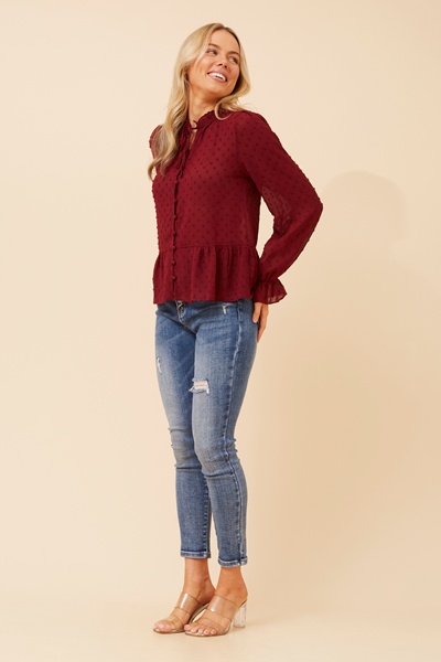 NINETTA FLORAL EMBROIDERED SHIRT