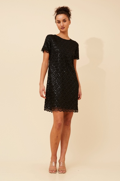 NIVA SEQUIN SHORT DRESS