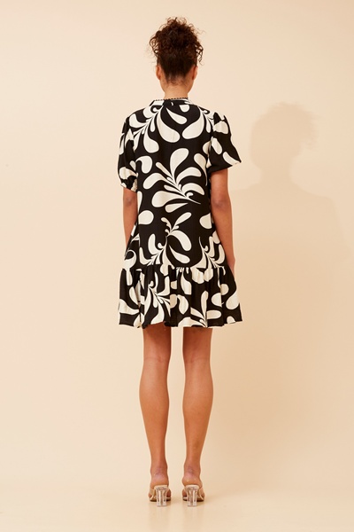 NIXA ABSTRACT PRINT DRESS
