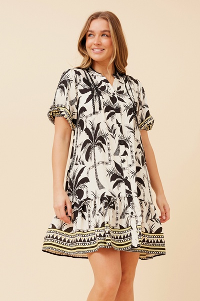 NIXA TROPICAL PRINT DRESS