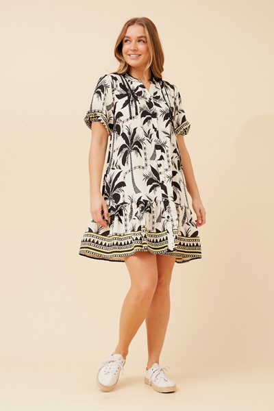 NIXA TROPICAL PRINT DRESS