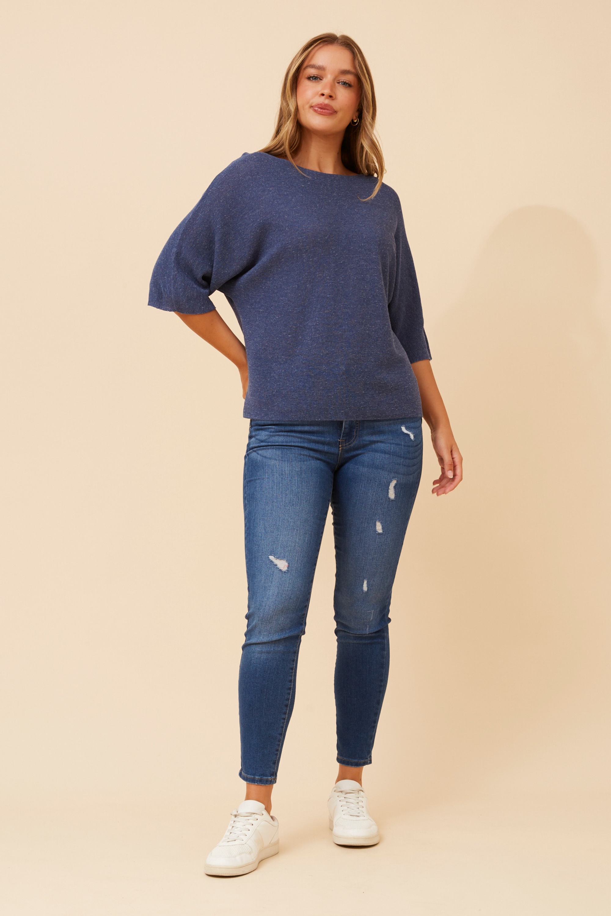 NOLANA SOLID KNIT PULLOVER