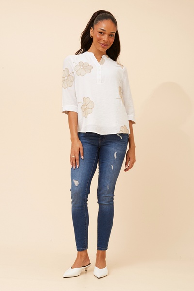 NORNAH EMBROIDERED TOP
