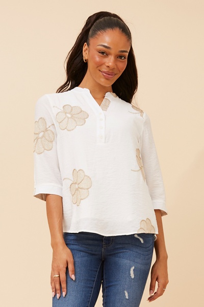 NORNAH EMBROIDERED TOP
