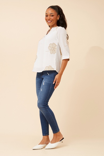 NORNAH EMBROIDERED TOP