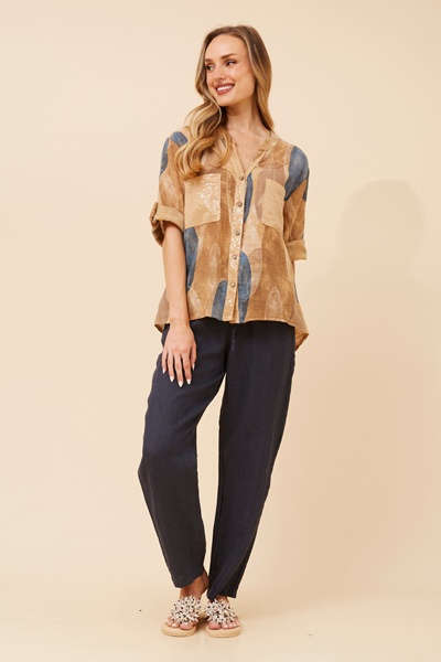 NOSETTA ABSTRACT PRINT TOP