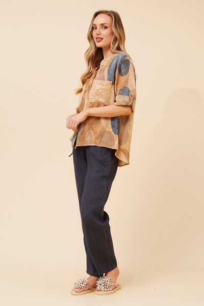 NOSETTA ABSTRACT PRINT TOP