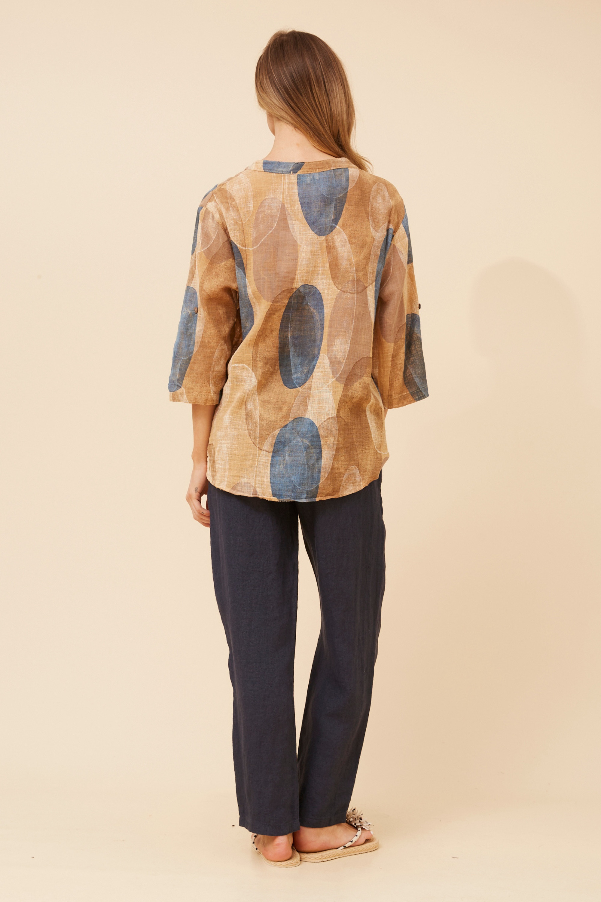 NOSETTA ABSTRACT PRINT TOP