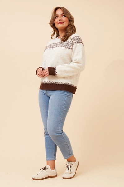 NOUR JACQUARD KNIT PULLOVER