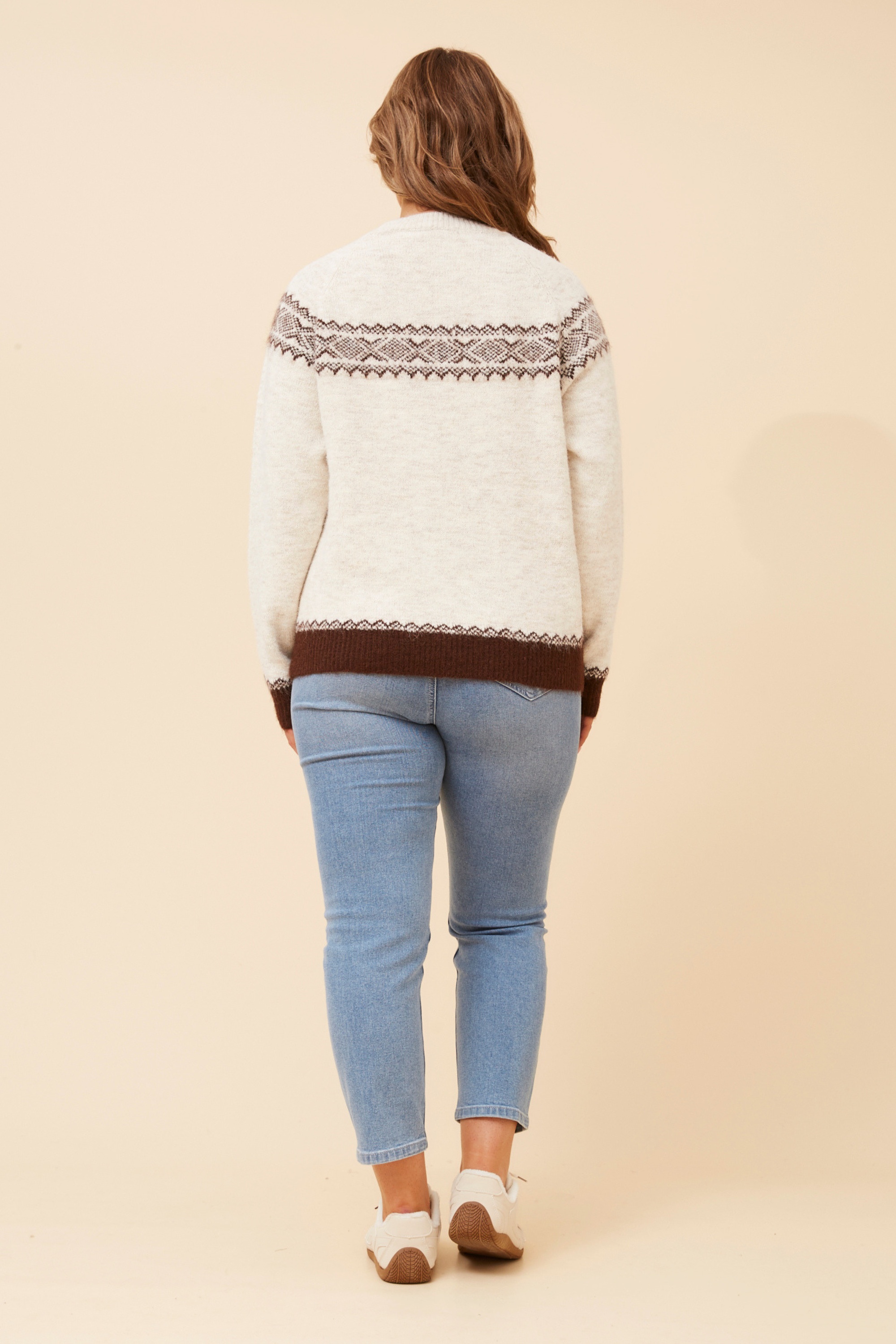 NOUR JACQUARD KNIT PULLOVER