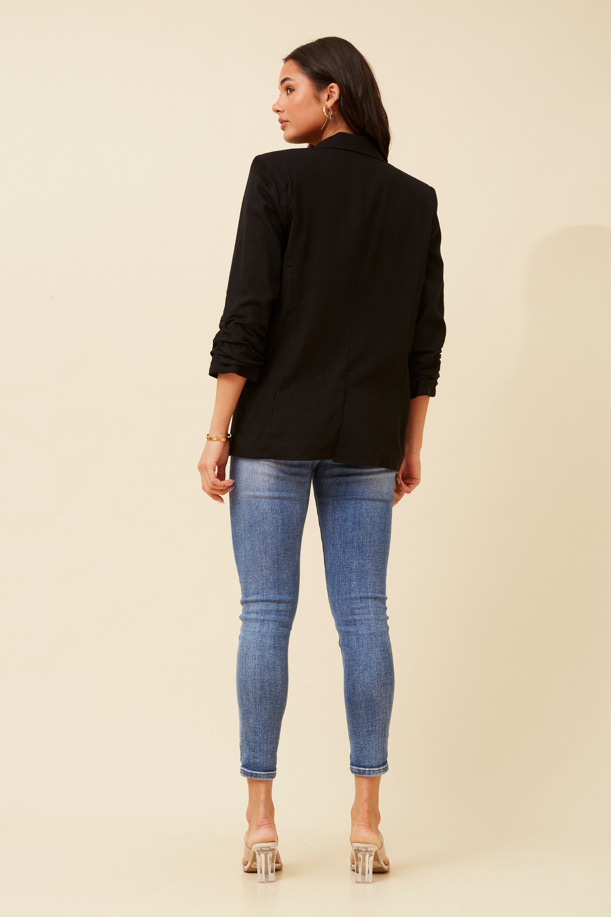 NOVELLA LINEN BLEND BLAZER