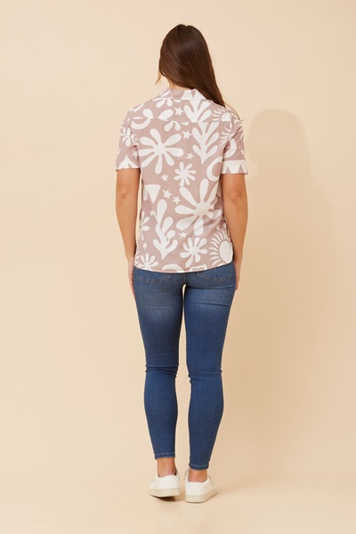 NURA ABSTRACT PRINT SHIRT