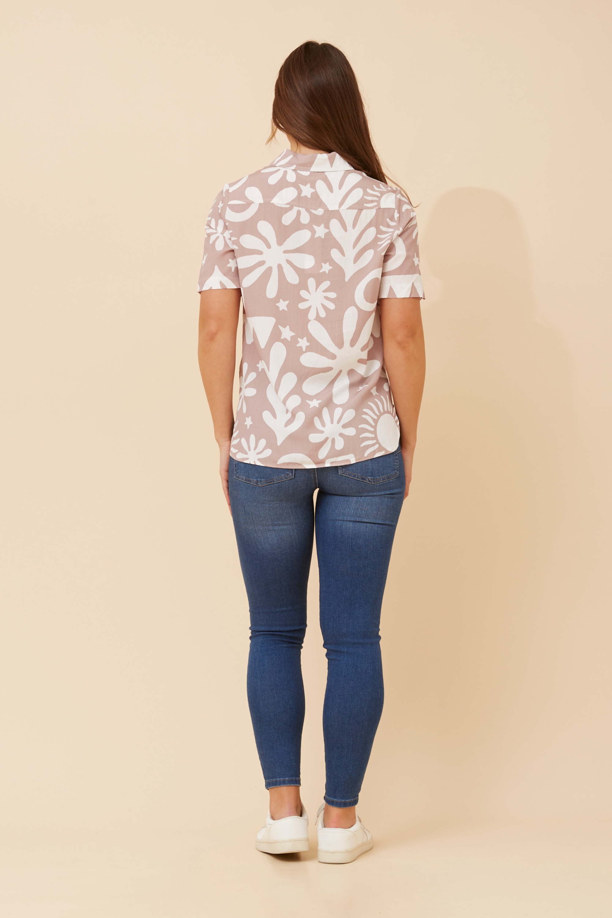 NURA ABSTRACT PRINT SHIRT
