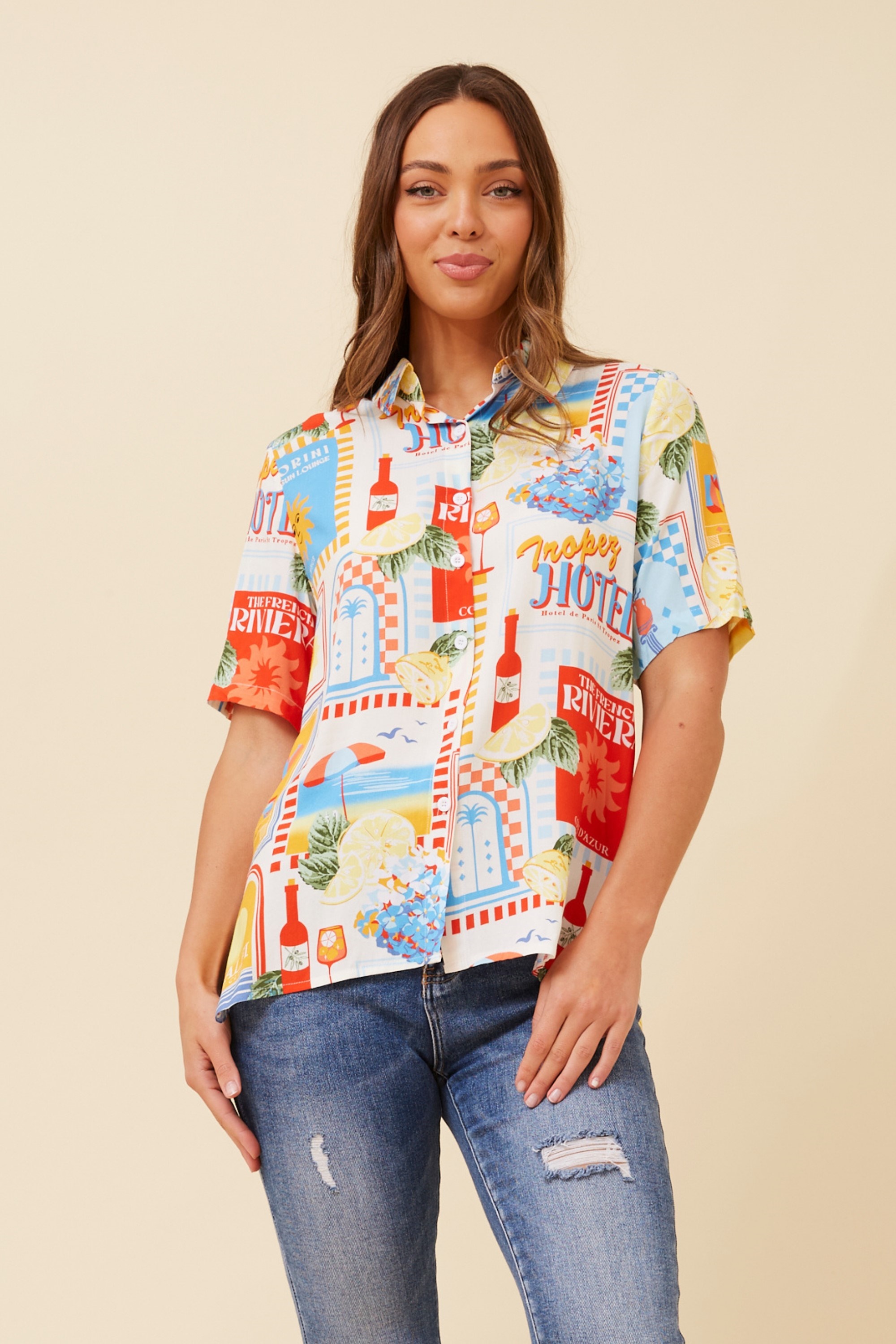 NURA WANDERLUST PRINT SHIRT