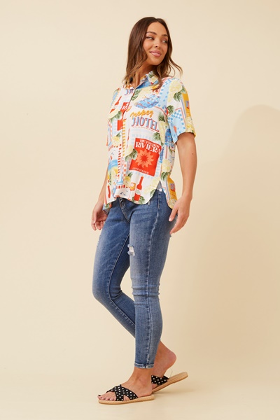 NURA WANDERLUST PRINT SHIRT