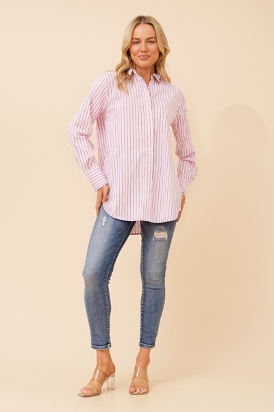 NURI STRIPE PRINT SHIRT
