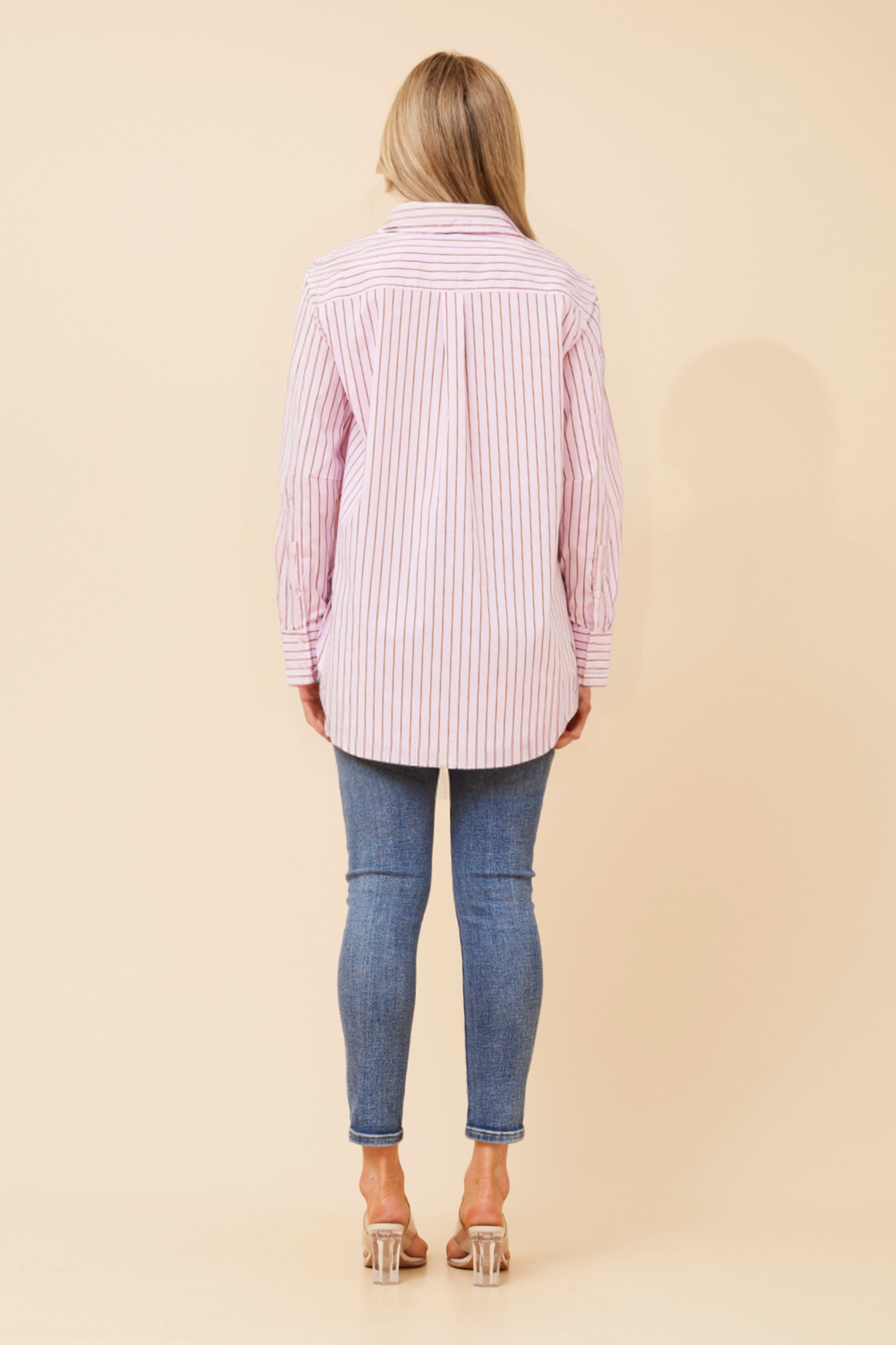 NURI STRIPE PRINT SHIRT