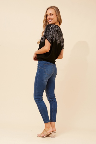 OAKLEE JACQUARD KNIT PULLOVER