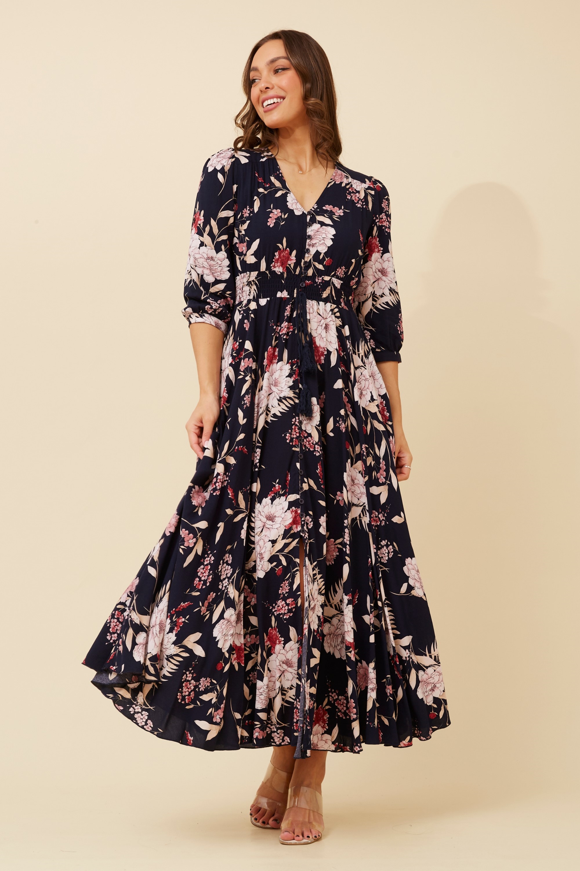 OCTAVIA FLORAL MAXI DRESS