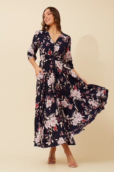 OCTAVIA FLORAL MAXI DRESS